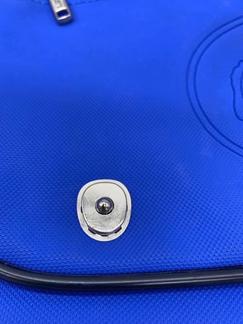 LACOSTE（ラコステ）LACOSTE (ラコステ) メッセンジャーバッグ ブルー×ブラックの古着・服飾アイテム