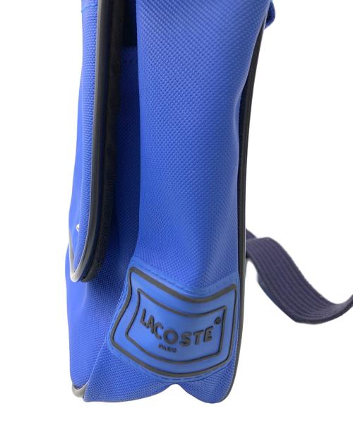 LACOSTE（ラコステ）LACOSTE (ラコステ) メッセンジャーバッグ ブルー×ブラックの古着・服飾アイテム