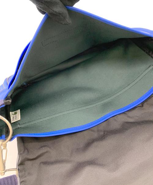 LACOSTE（ラコステ）LACOSTE (ラコステ) メッセンジャーバッグ ブルー×ブラックの古着・服飾アイテム