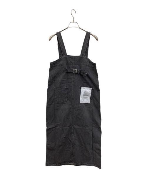 QTUME（クチューム）QTUME (クチューム) ハイライズデニムジャンパースカート グレー サイズ:38 未使用品の古着・服飾アイテム