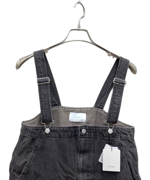 QTUME（クチューム）QTUME (クチューム) ハイライズデニムジャンパースカート グレー サイズ:38 未使用品の古着・服飾アイテム
