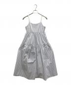 SHENERYシーナリー）の古着「ストライプティアードキャミドレス」｜ホワイト×ブルー