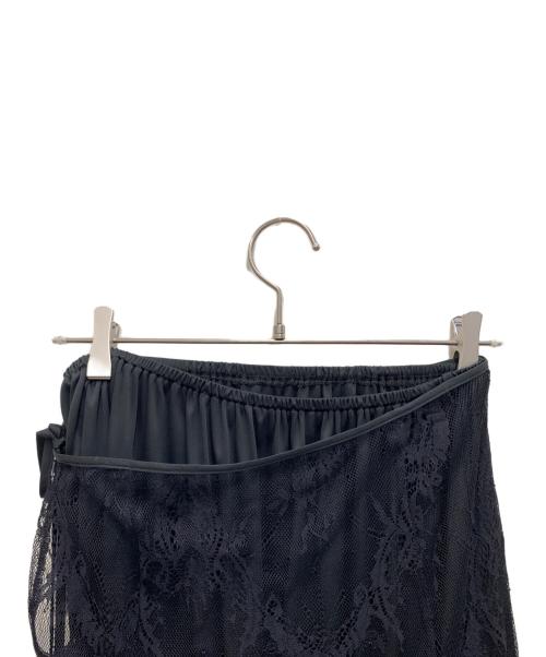 SHENERY（シーナリー）SHENERY (シーナリー) レースマキシスカート ブラック サイズ:36 未使用品の古着・服飾アイテム