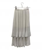 apart by lowrysアパートバイローリーズ）の古着「プリーツティアードスカート」｜アイボリー