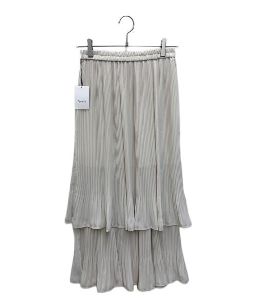 apart by lowrys（アパートバイローリーズ）apart by lowrys (アパートバイローリーズ) プリーツティアードスカート アイボリー サイズ:FREE 未使用品の古着・服飾アイテム