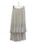 apart by lowrys（アパートバイローリーズ）の古着「プリーツティアードスカート」｜アイボリー