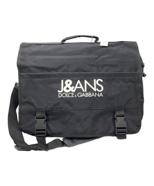 DOLCE & GABBANA（ドルチェ＆ガッバーナ）DOLCE & GABBANA (ドルチェ＆ガッバーナ) メッセンジャーバッグ ブラックの古着・服飾アイテム