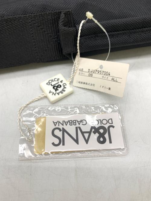 DOLCE & GABBANA（ドルチェ＆ガッバーナ）DOLCE & GABBANA (ドルチェ＆ガッバーナ) メッセンジャーバッグ ブラックの古着・服飾アイテム