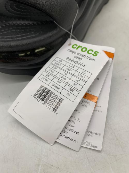 crocs（クロックス）crocs (クロックス) サンダル ブラック サイズ:5の古着・服飾アイテム