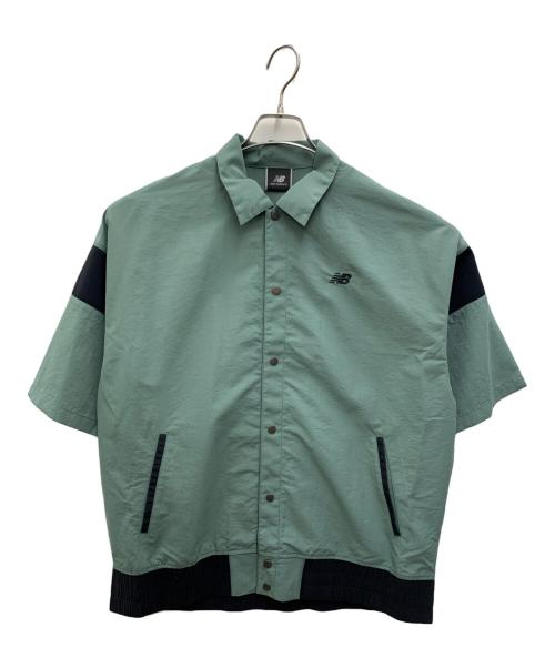 NEW BALANCE（ニューバランス）NEW BALANCE (ニューバランス) MET24 Short Sleeve Shirts Jacket オリーブ サイズ:M 未使用品の古着・服飾アイテム