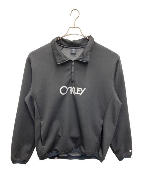 OAKLEY（オークリー）OAKLEY (オークリー) ハーフジップスウェット ブラック サイズ:XLの古着・服飾アイテム