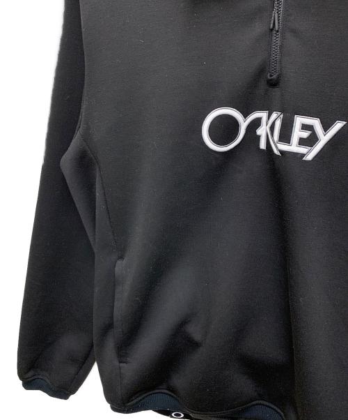 OAKLEY（オークリー）OAKLEY (オークリー) ハーフジップスウェット ブラック サイズ:XLの古着・服飾アイテム
