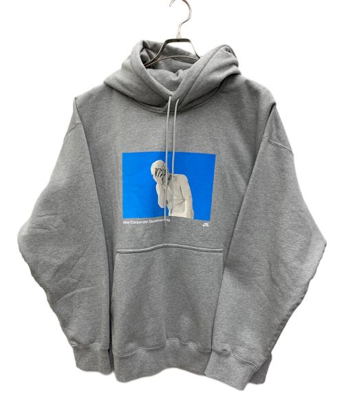 NIKE SB（ナイキエスビー）NIKE SB (ナイキエスビー) プルオーバーパーカー グレー サイズ:xxlの古着・服飾アイテム