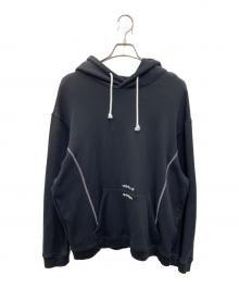 adidas（アディダス）の古着「プルオーバーパーカー」｜ブラック
