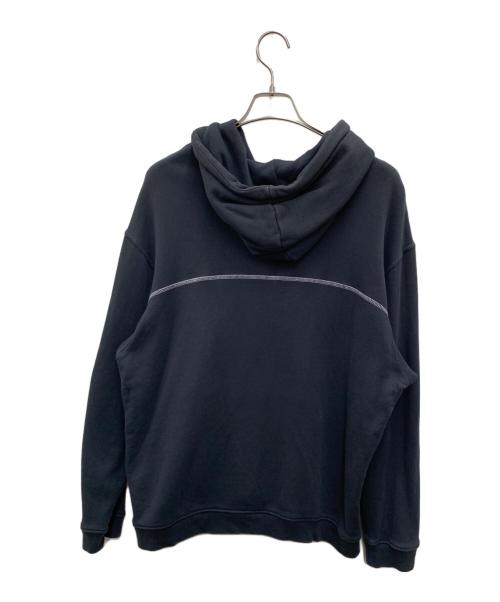 adidas（アディダス）adidas (アディダス) プルオーバーパーカー ブラック サイズ:XLの古着・服飾アイテム