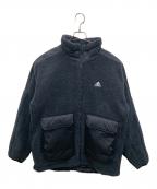 adidasアディダス）の古着「ボアジャケット」｜ブラック
