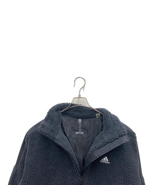 adidas（アディダス）adidas (アディダス) ボアジャケット ブラック サイズ:XLの古着・服飾アイテム