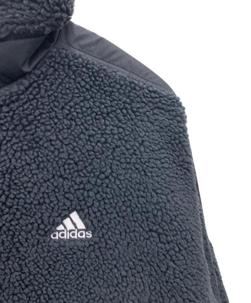 adidas（アディダス）adidas (アディダス) ボアジャケット ブラック サイズ:XLの古着・服飾アイテム