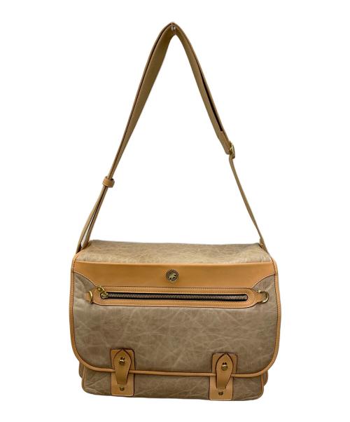 HUNTING WORLD（ハンティングワールド）HUNTING WORLD (ハンティングワールド) ショルダーバッグ ベージュの古着・服飾アイテム