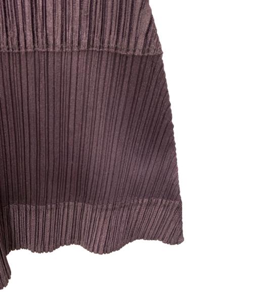 PLEATS PLEASE ISSEY MIYAKE（プリーツプリーズ イッセイミヤケ）PLEATS PLEASE ISSEY MIYAKE (プリーツプリーズ イッセイミヤケ) バイカラー切替プリーツスカート パープル サイズ:2の古着・服飾アイテム