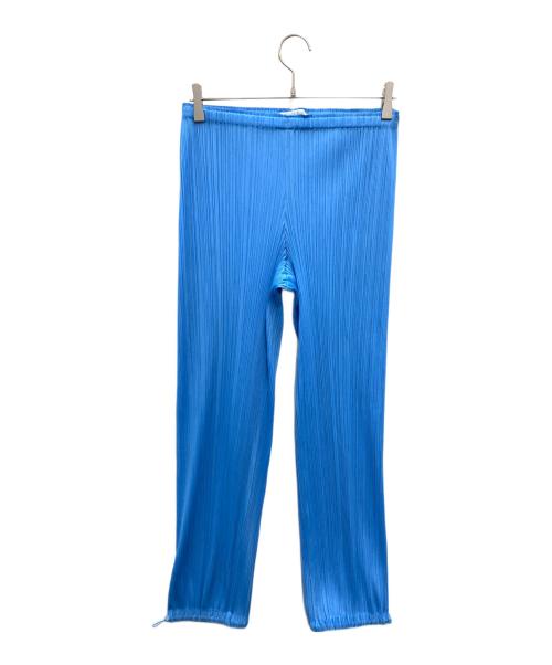 PLEATS PLEASE ISSEY MIYAKE（プリーツプリーズ イッセイミヤケ）PLEATS PLEASE ISSEY MIYAKE (プリーツプリーズ イッセイミヤケ) ■プリーツパンツ スカイブルー サイズ:1の古着・服飾アイテム
