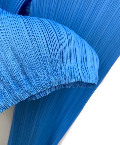 PLEATS PLEASE ISSEY MIYAKE（プリーツプリーズ イッセイミヤケ）PLEATS PLEASE ISSEY MIYAKE (プリーツプリーズ イッセイミヤケ) ■プリーツパンツ スカイブルー サイズ:1の古着・服飾アイテム