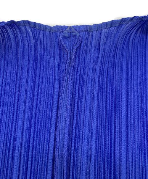 PLEATS PLEASE ISSEY MIYAKE（プリーツプリーズ イッセイミヤケ）PLEATS PLEASE ISSEY MIYAKE (プリーツプリーズ イッセイミヤケ) プリーツカーディガン パープル サイズ:3の古着・服飾アイテム