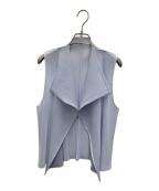 PLEATS PLEASE ISSEY MIYAKEプリーツプリーズ イッセイミヤケ）の古着「プリーツベスト」｜スカイブルー