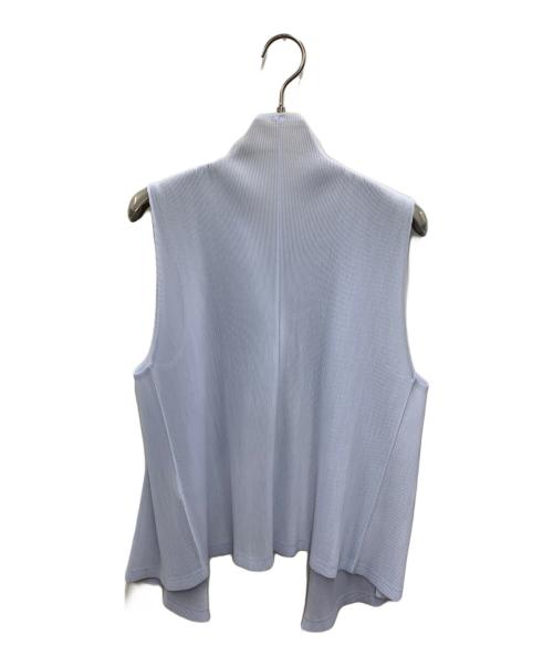 PLEATS PLEASE ISSEY MIYAKE（プリーツプリーズ イッセイミヤケ）PLEATS PLEASE ISSEY MIYAKE (プリーツプリーズ イッセイミヤケ) プリーツベスト スカイブルー サイズ:3の古着・服飾アイテム