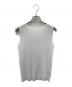 PLEATS PLEASE ISSEY MIYAKE (プリーツプリーズ イッセイミヤケ) ノースリーブメッシュカットソー ホワイト サイズ:3：8000円