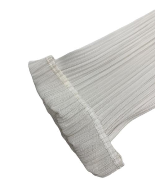 PLEATS PLEASE ISSEY MIYAKE（プリーツプリーズ イッセイミヤケ）PLEATS PLEASE ISSEY MIYAKE (プリーツプリーズ イッセイミヤケ) ■プリーツブラウス ホワイト サイズ:3の古着・服飾アイテム