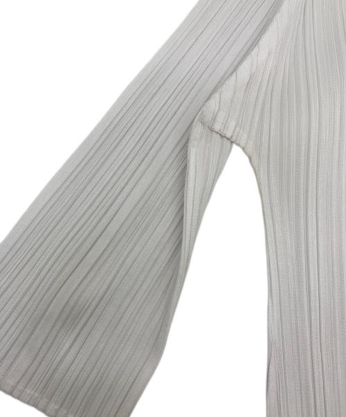 PLEATS PLEASE ISSEY MIYAKE（プリーツプリーズ イッセイミヤケ）PLEATS PLEASE ISSEY MIYAKE (プリーツプリーズ イッセイミヤケ) ■プリーツブラウス ホワイト サイズ:3の古着・服飾アイテム