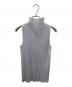 PLEATS PLEASE ISSEY MIYAKE（プリーツプリーズ イッセイミヤケ）の古着「ノースリーブカットソー」｜ライトグレー