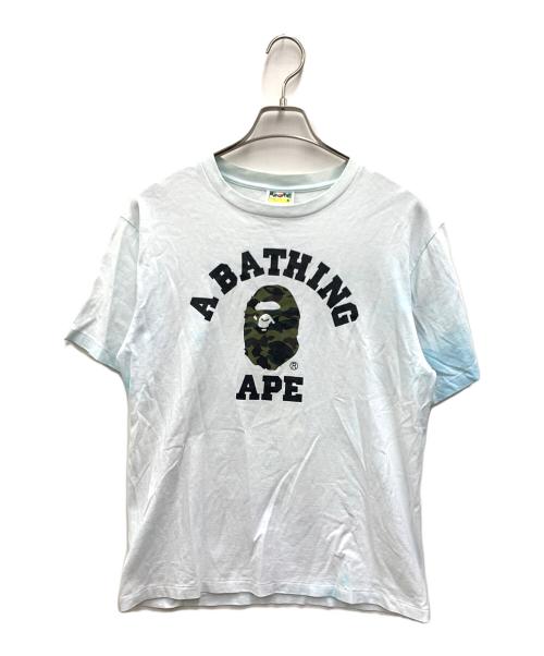 A BATHING APE（ア ベイシング エイプ）A BATHING APE (ア ベイシング エイプ) Tシャツ スカイブルー サイズ:Mの古着・服飾アイテム