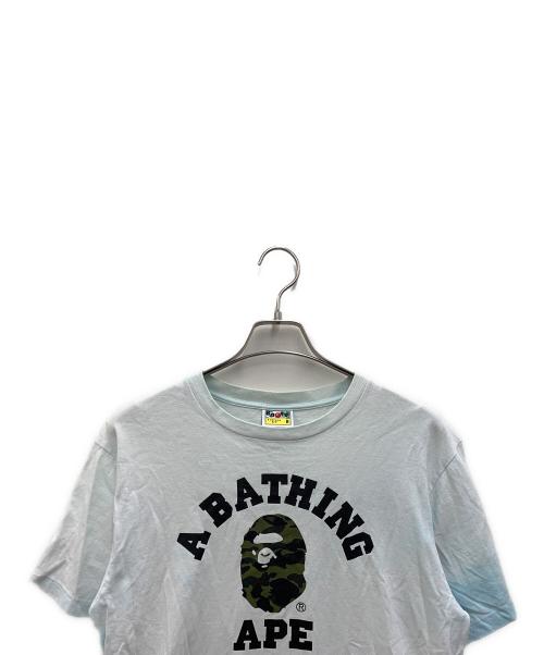 A BATHING APE（ア ベイシング エイプ）A BATHING APE (ア ベイシング エイプ) Tシャツ スカイブルー サイズ:Mの古着・服飾アイテム