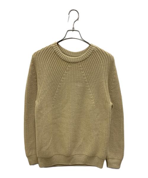 BATONER（バトナ―）BATONER (バトナ―) シグネチャークルーネックニット カーキ サイズ:1の古着・服飾アイテム