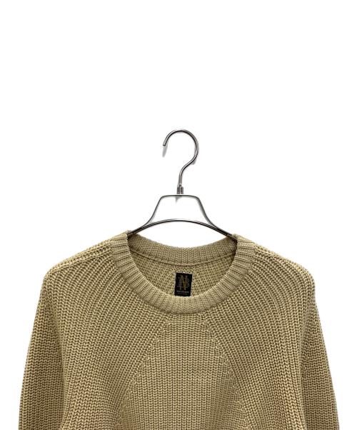 BATONER（バトナ―）BATONER (バトナ―) シグネチャークルーネックニット カーキ サイズ:1の古着・服飾アイテム