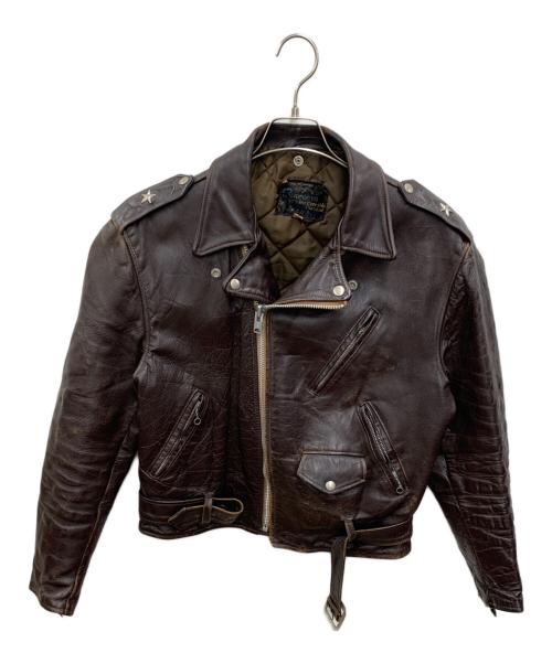 SCHOTT BROS.（ショット）SCHOTT BROS. (ショットブロス) レザージャケット ブラウン サイズ:42の古着・服飾アイテム