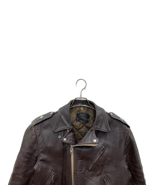 SCHOTT BROS.（ショット）SCHOTT BROS. (ショットブロス) レザージャケット ブラウン サイズ:42の古着・服飾アイテム