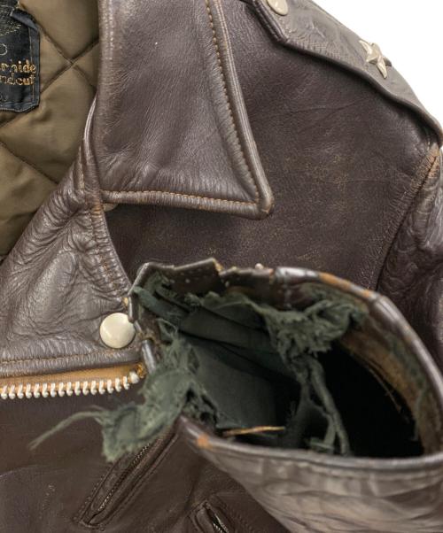 SCHOTT BROS.（ショット）SCHOTT BROS. (ショットブロス) レザージャケット ブラウン サイズ:42の古着・服飾アイテム