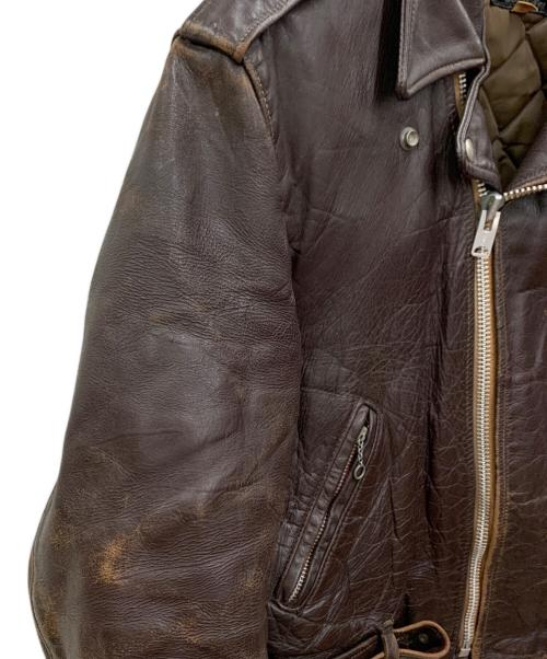 SCHOTT BROS.（ショット）SCHOTT BROS. (ショットブロス) レザージャケット ブラウン サイズ:42の古着・服飾アイテム