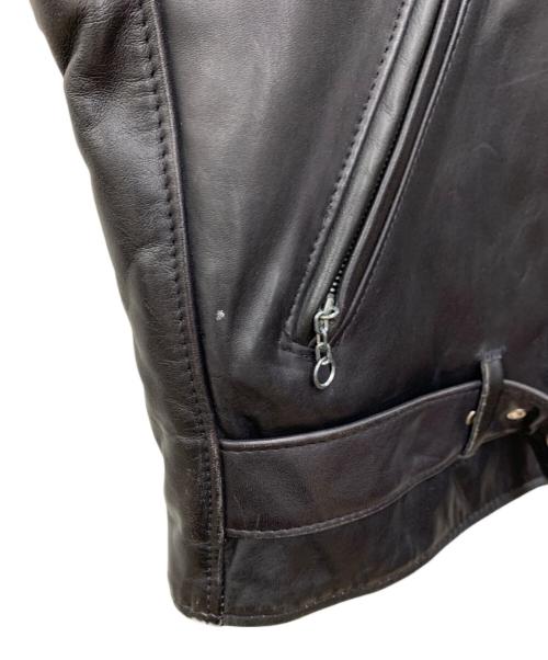 Schott（ショット）Schott (ショット) レザーベスト ブラック サイズ:Lの古着・服飾アイテム