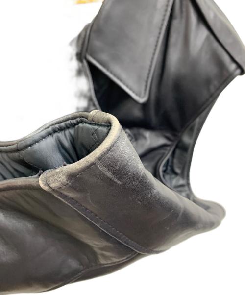 Schott（ショット）Schott (ショット) レザーベスト ブラック サイズ:Lの古着・服飾アイテム