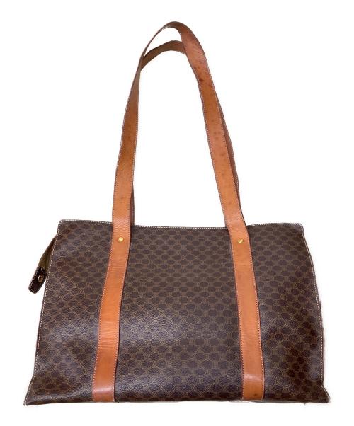 CELINE（セリーヌ）CELINE (セリーヌ) ハンドバッグ　マカダム ブラウンの古着・服飾アイテム