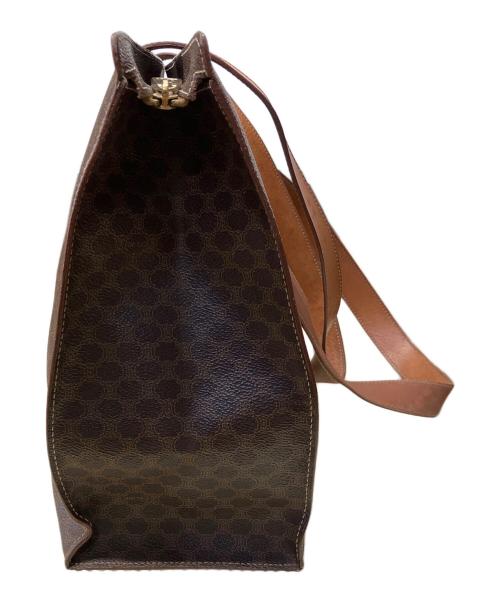 CELINE（セリーヌ）CELINE (セリーヌ) ハンドバッグ　マカダム ブラウンの古着・服飾アイテム