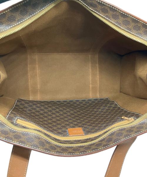CELINE（セリーヌ）CELINE (セリーヌ) ハンドバッグ　マカダム ブラウンの古着・服飾アイテム