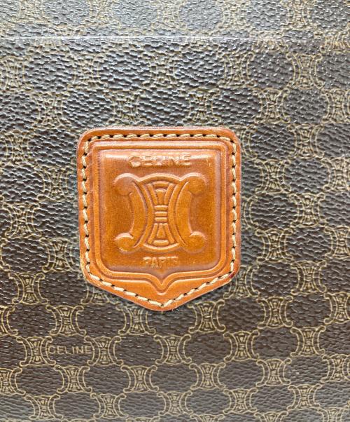 CELINE（セリーヌ）CELINE (セリーヌ) ハンドバッグ　マカダム ブラウンの古着・服飾アイテム