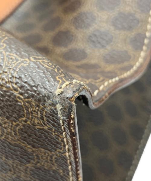 CELINE（セリーヌ）CELINE (セリーヌ) ハンドバッグ　マカダム ブラウンの古着・服飾アイテム