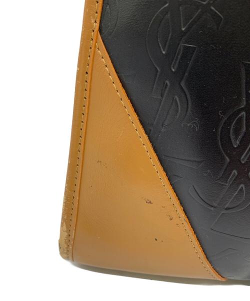 Yves Saint Laurent（イヴサンローラン）Yves Saint Laurent (イヴサンローラン) トートバッグ ブラウン×ブラックの古着・服飾アイテム