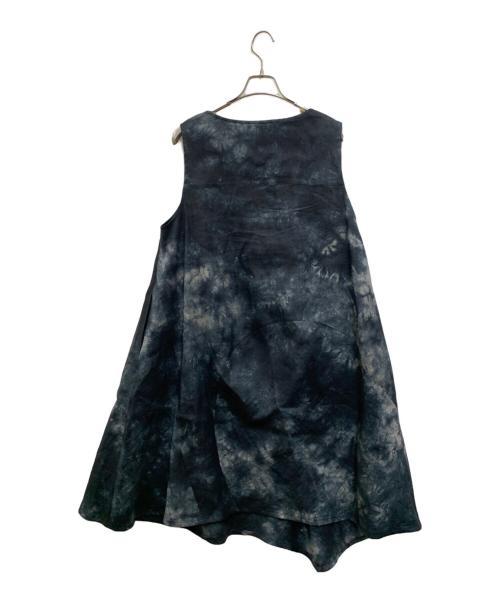 慈雨（ジウ）慈雨 (ジウ) ノースリーブワンピース インディゴ サイズ:40の古着・服飾アイテム